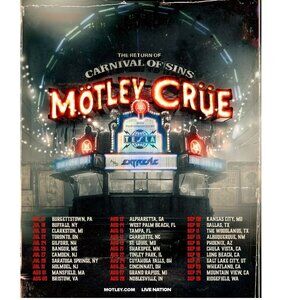 Motley Crue & TESLA 2026 Poster 166